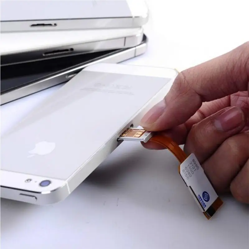 100% Новый адаптер для двух sim карт iPhone 5/4S/4 универсальный GSM и 3g ussim|sim card adapter|dual