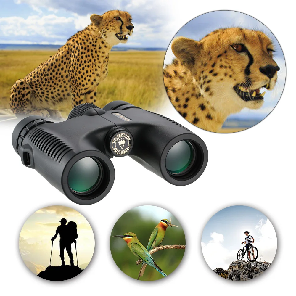 

Visionking 10X26 HD Binoculars Telescope Waterproof Camping Hunting Compact Field Glasses BAK4 Telescopic Mirror Sports Tools
