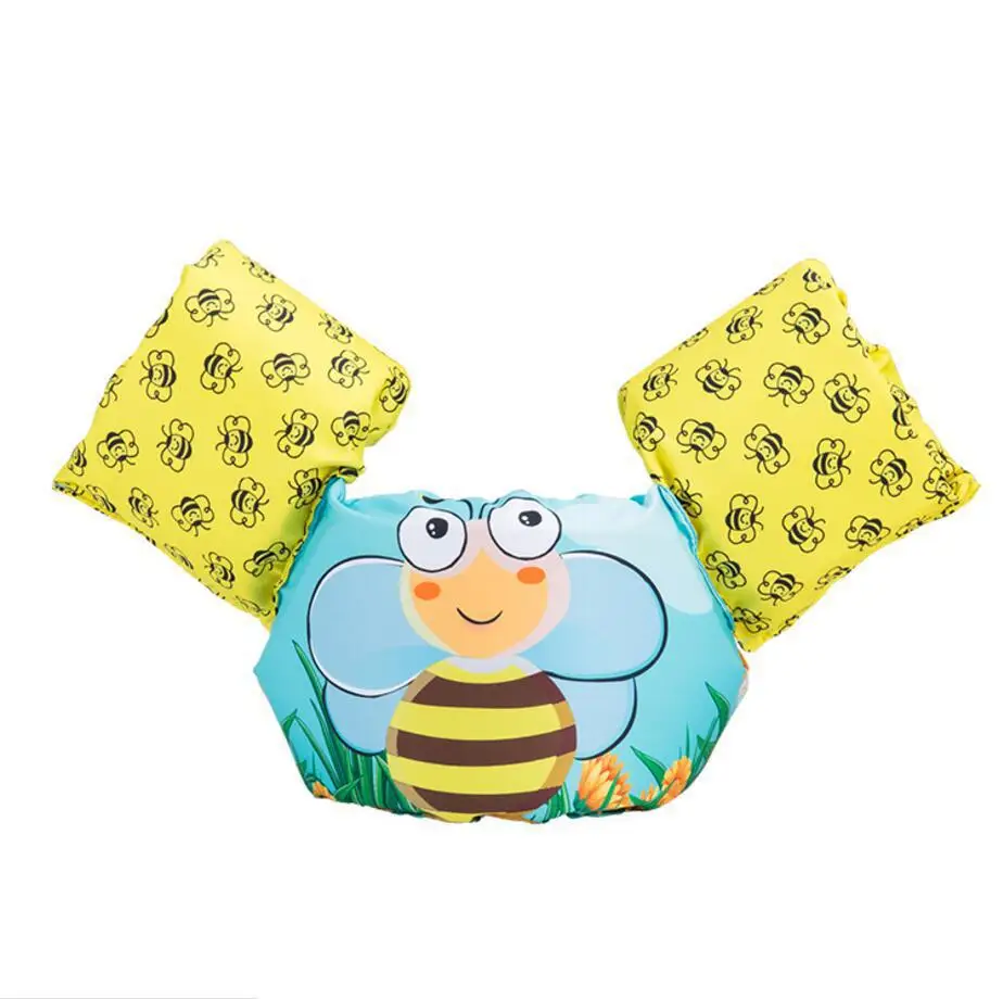 Little Bee Детский спасательный жилет с Суперменом, Бэтменом, человеком-пауком, для плавания, для мальчиков и девочек, с супергероем, круг для плавания, аксессуары для бассейна, кольца для плавания - Color: Little Bee