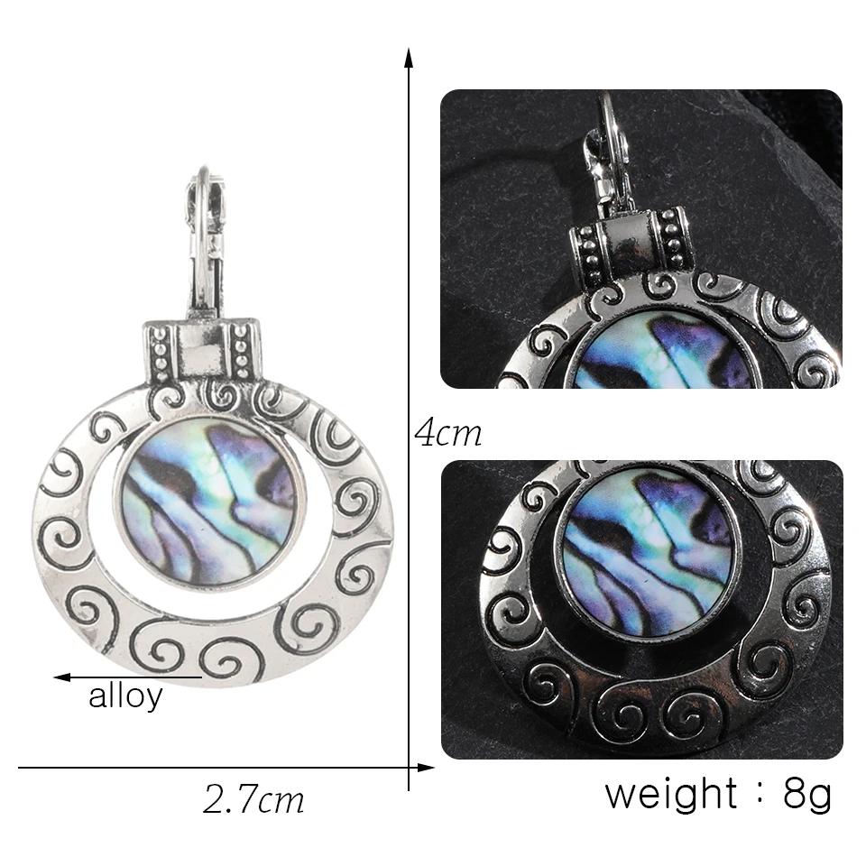 Новинка 2019 Модные Винтажные серьги в этническом стиле Висячие для женщин подарок