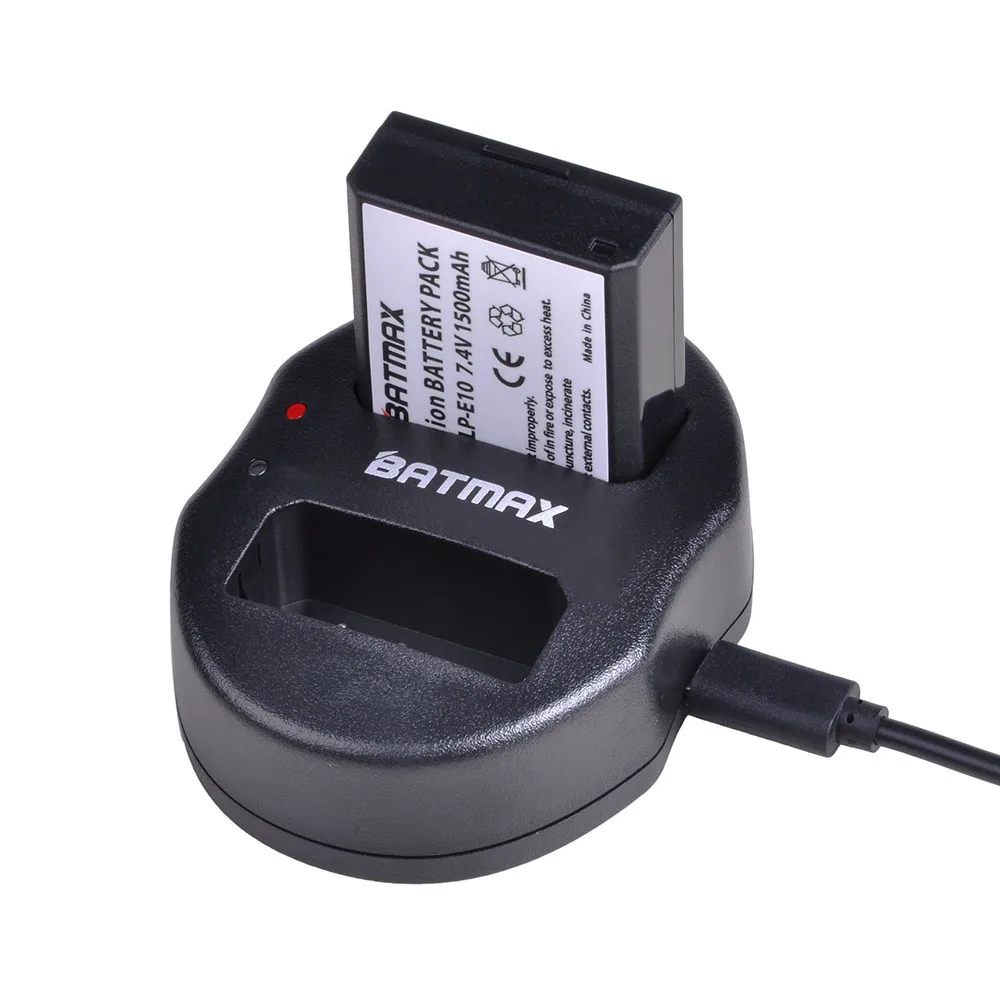 Аккумуляторное зарядное устройство Batmax для Canon EOS 1100D 1200D Rebel T3 Kiss X50|battery charger|charger