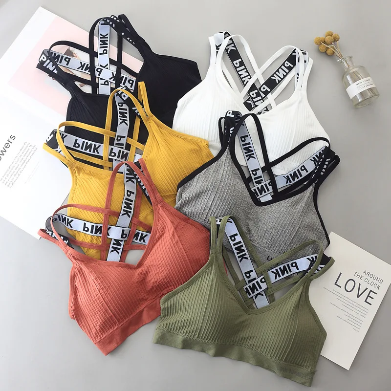 Бюстгальтер для фитнеса с высокой поддержкой женский бюстгальтер без косточек