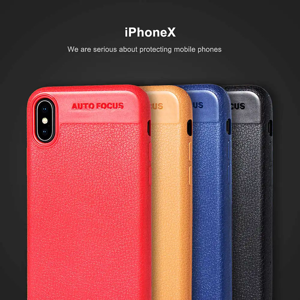 Простой Личи ТПУ чехол для телефона iphone 6 6S 7 8 Plus 10 X Мягкий Силиконовый