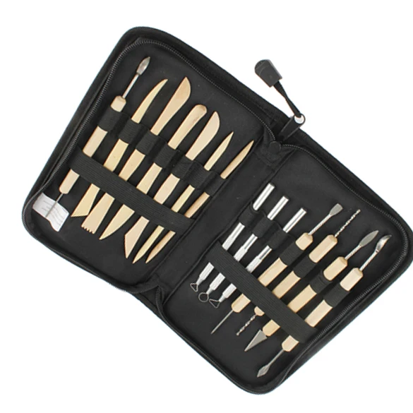 Набор из 14 деревянных металлических глиняных скульптур ручной работы