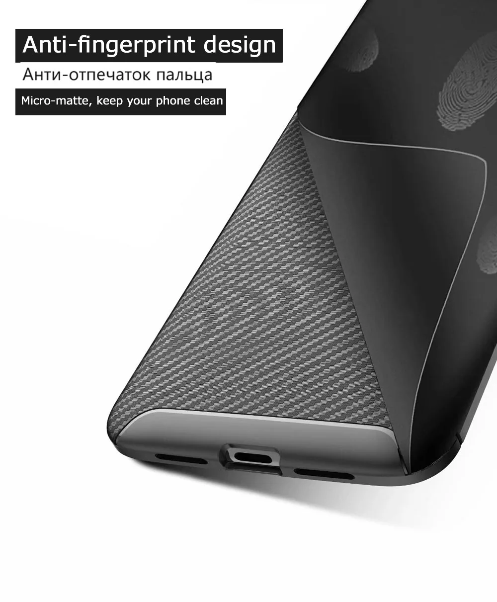 Для OnePlus 6 6T 7 Pro 7Pro чехол для телефона из углеродного волокна Противоскользящий