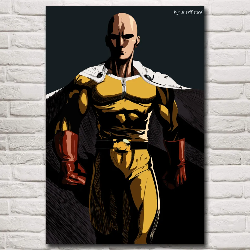 Японский аниме ONE PUNCH MAN художественные шелковые постеры и принты картина