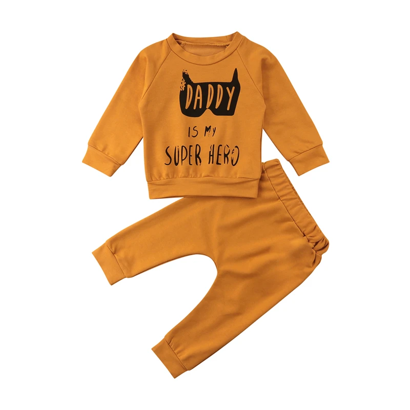 Комплект одежды из 2 предметов для маленьких мальчиков и девочек весенне-осенние
