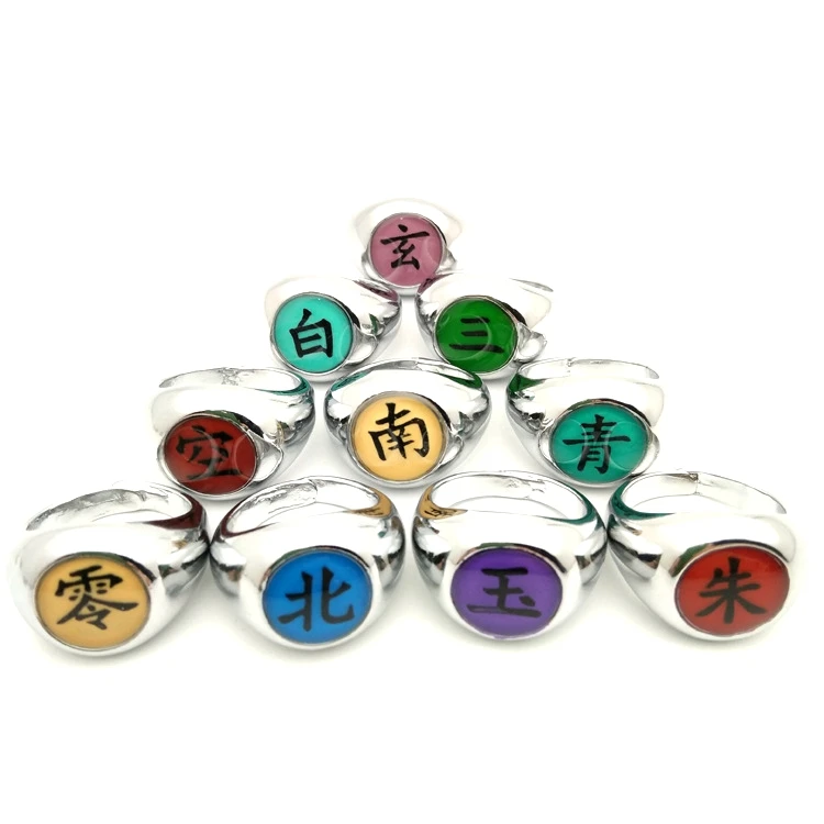 Кольца для косплея Наруто из аниме Хокаге экшн фигурки Акацуки Сасори Итачи