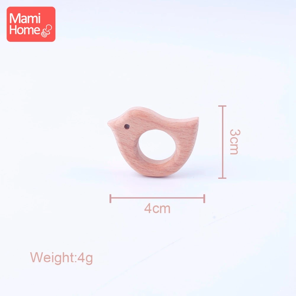 Mamihome 20 шт небольшие деревянные птица кулон жевательные игрушки деревянный