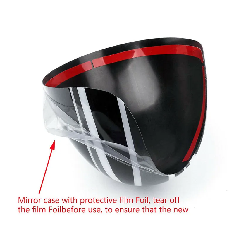 2x черные боковые зеркальные крышки для MINI Cooper R55 R56 R57 R60 R61|Зеркала и крышки| |