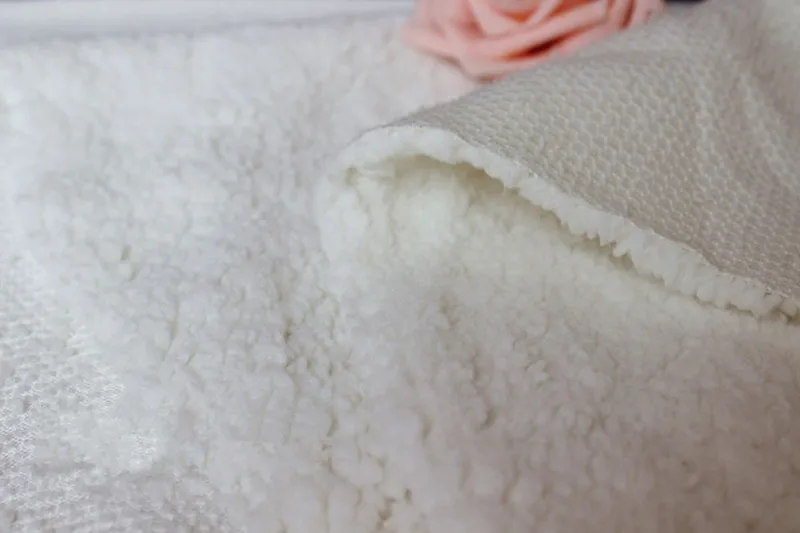 1 метр Искусственная овчина Женская флисовая ткань для пальто куртка обувь