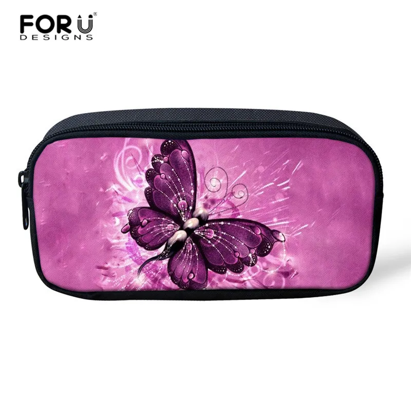 FORUDESIGNS/3 шт./компл. школьная комплект с сумкой для девочек рюкзак пользовательские бабочка школьные сумки для подростков мальчиков студентов школьная сумка Back Mochila - Цвет: L5145K