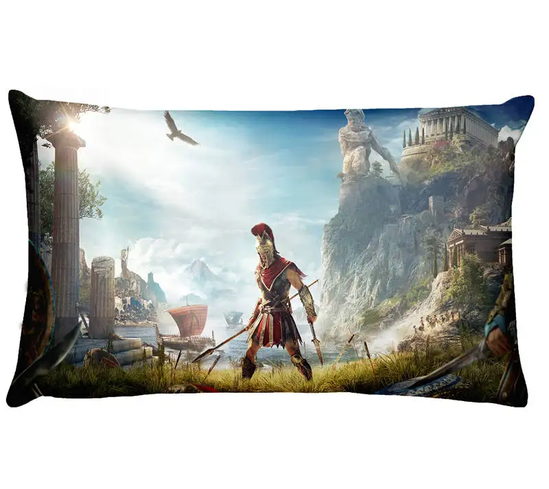 Подушки для дома, декоративная наволочка с принтом Assassin's Creed, подушки с аниме, Декоративная Подушка для домашнего декора, диванная Подушка 45*45