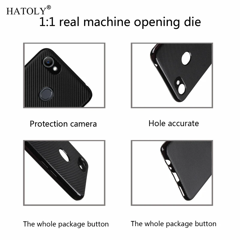 Чехол hatoly Oppo F7 чехол мягкая резиновая силиконовая Броня защитный для телефона