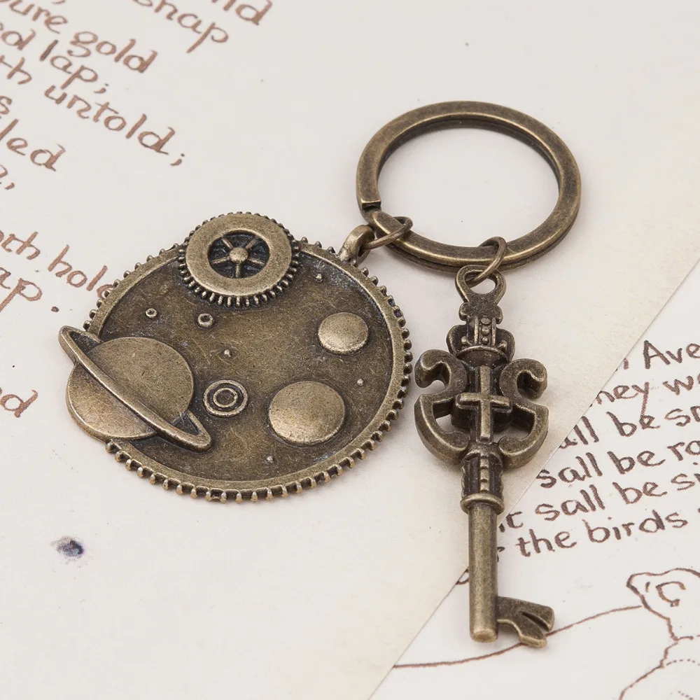 Аксессуары для сумок PACGOTH брелок ключей в стиле стимпанк Античная бронзовая