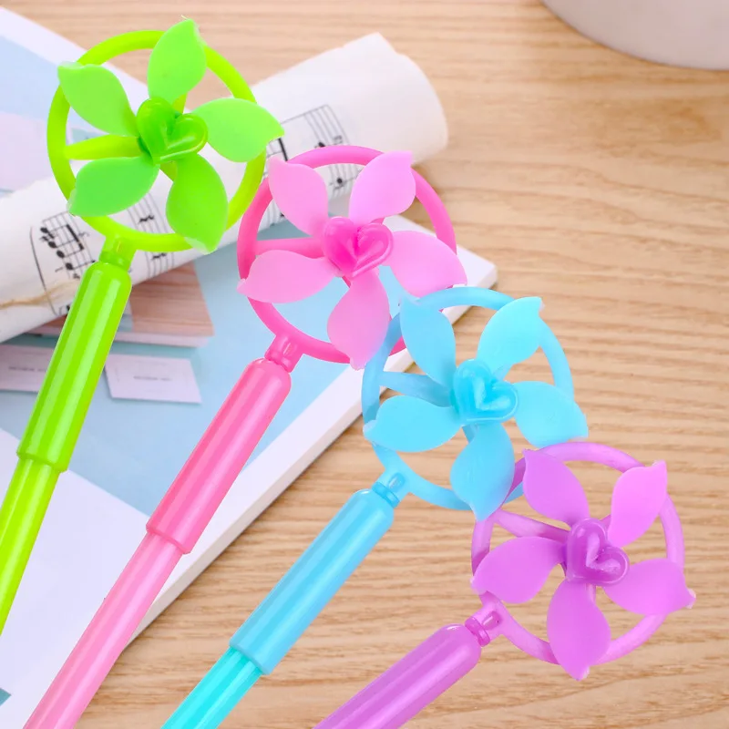 Kawaii Красочные канцелярские Забавные игрушки мельница Whistl гелевая ручка милый