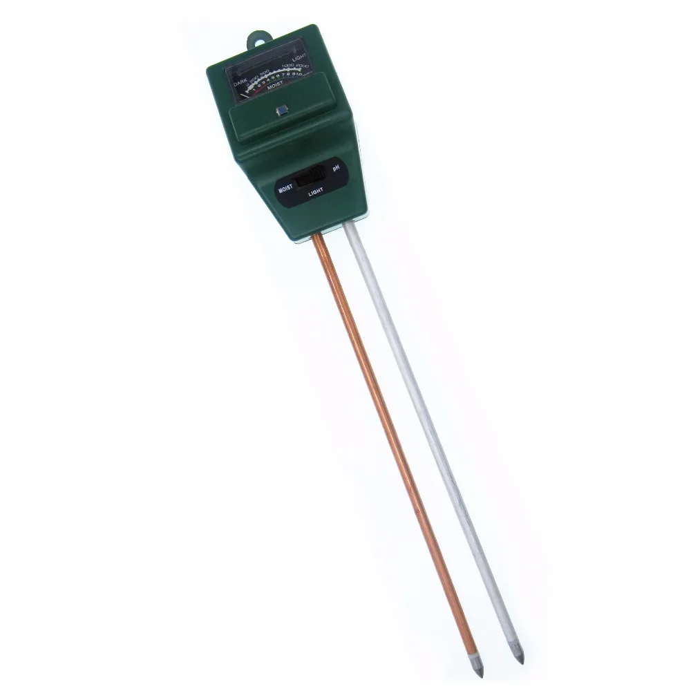 

3 in 1 Soil Analysis Tester Gardening Detector Hygrometer Acidity PH Meter Light Detector Measures Moisture