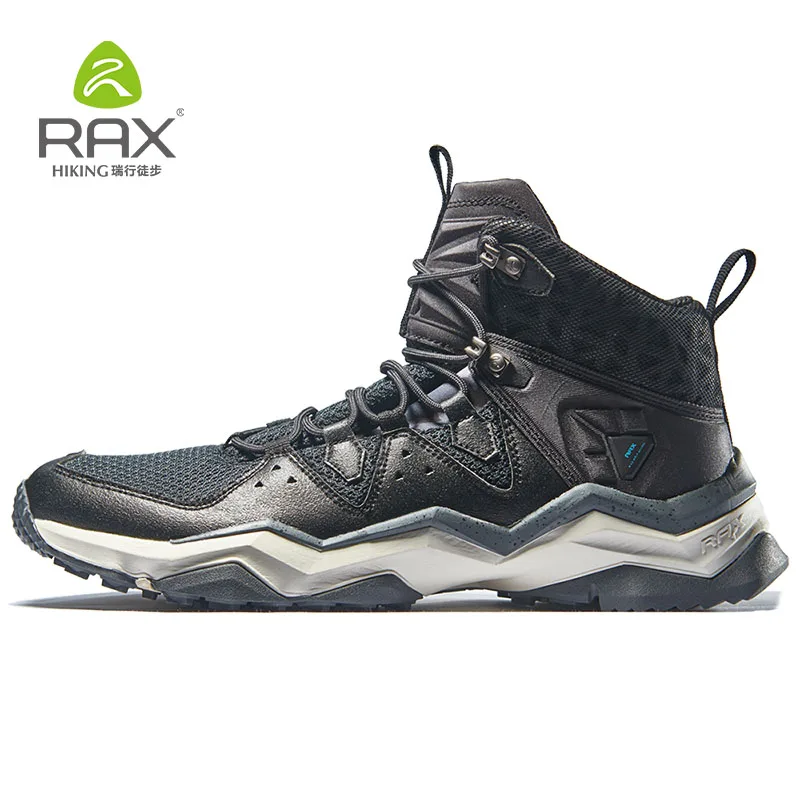 RAX новые мужские горные ботинки уличные походные ботинки для лета треккинговые кроссовки дышащие легкие уличные ботинки 81-5B446 - Цвет: Черный