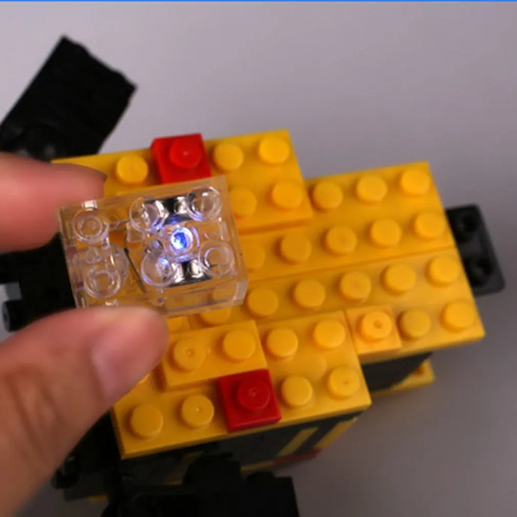 1 шт. светильник строительные блоки аксессуары для машин головоломка маленькие