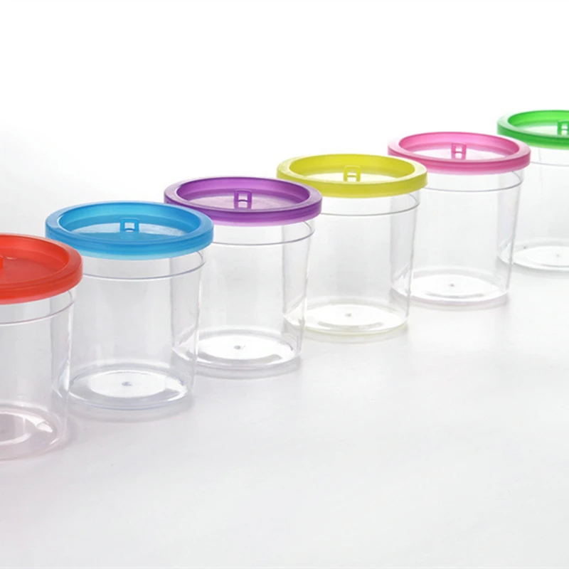 5 шт. чашка Betta медузы маленький прозрачный пластиковый мини аквариум с