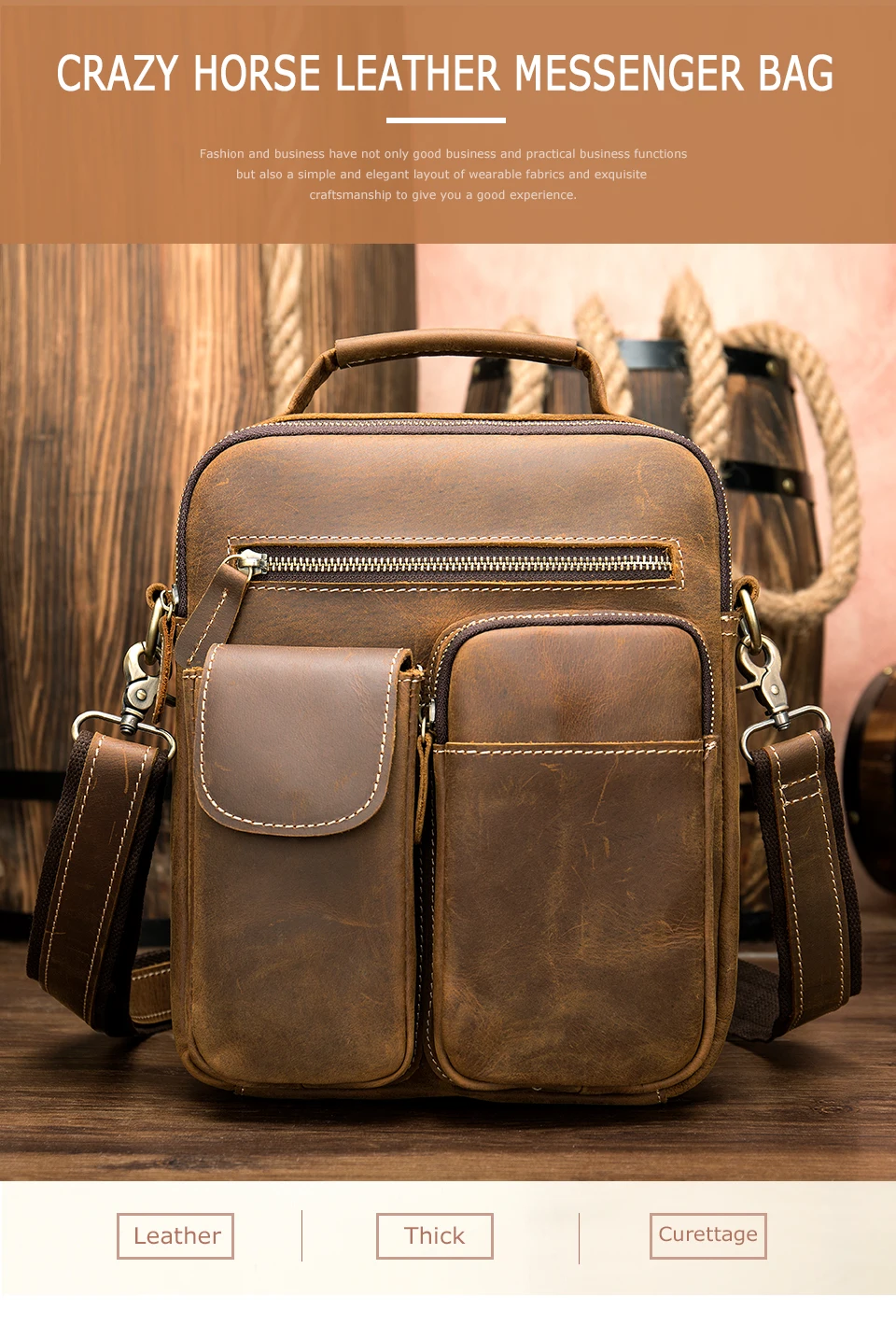 WESTAL men's shoulder/crossbody bags genuine leather messenger bag men’s shoulder bag for men handbag flap zipper vintage bags