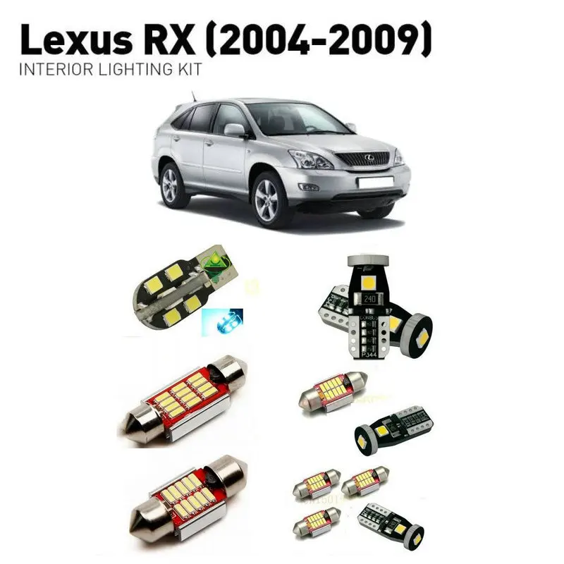 Светодиодные интерьерные лампы для Lexus rx 2004 2009 16 шт. светодиодные автомобилей