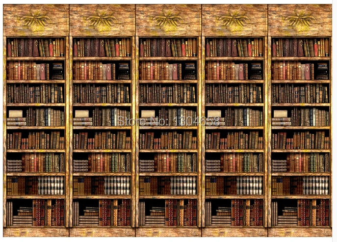 Бесплатная доставка Европейский ретро ностальгия на заказ 3D настенная книжная