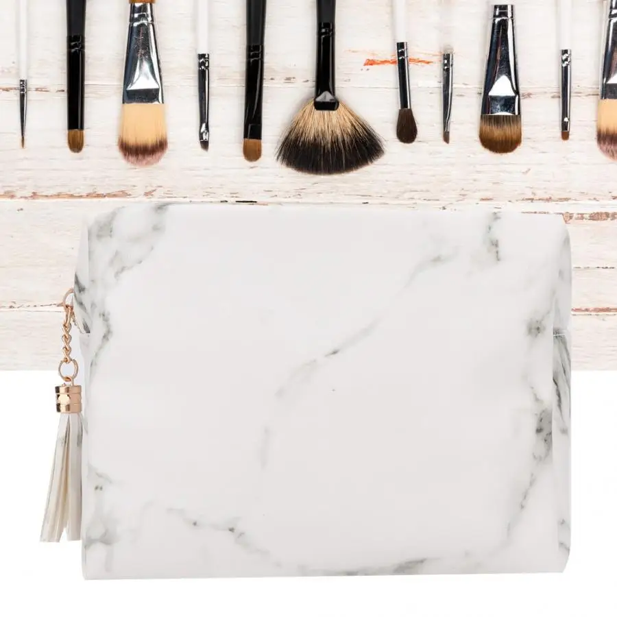 Make Up набор инструментов мраморный косметический мешок для хранения Портативный из искусственной кожи, для косметики для макияжа комплект