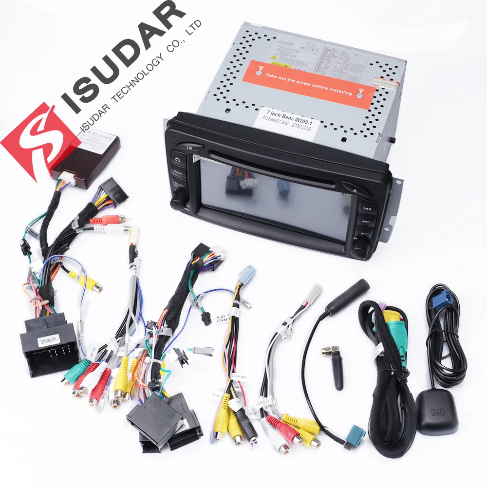 Isudar 2 Din Авто Радио Android 9 для Mercedes Benz/CLK/W209/W203/W208/W463/Vaneo/Viano/Vito автомобилей