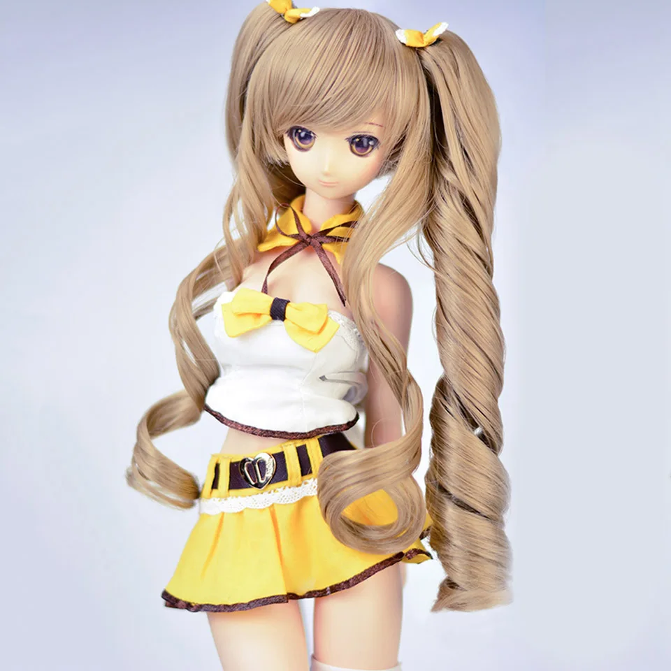 Bjd кукла 1/3 поддельные вьющиеся волосы двойной хвост SD кукольный парик аксессуары