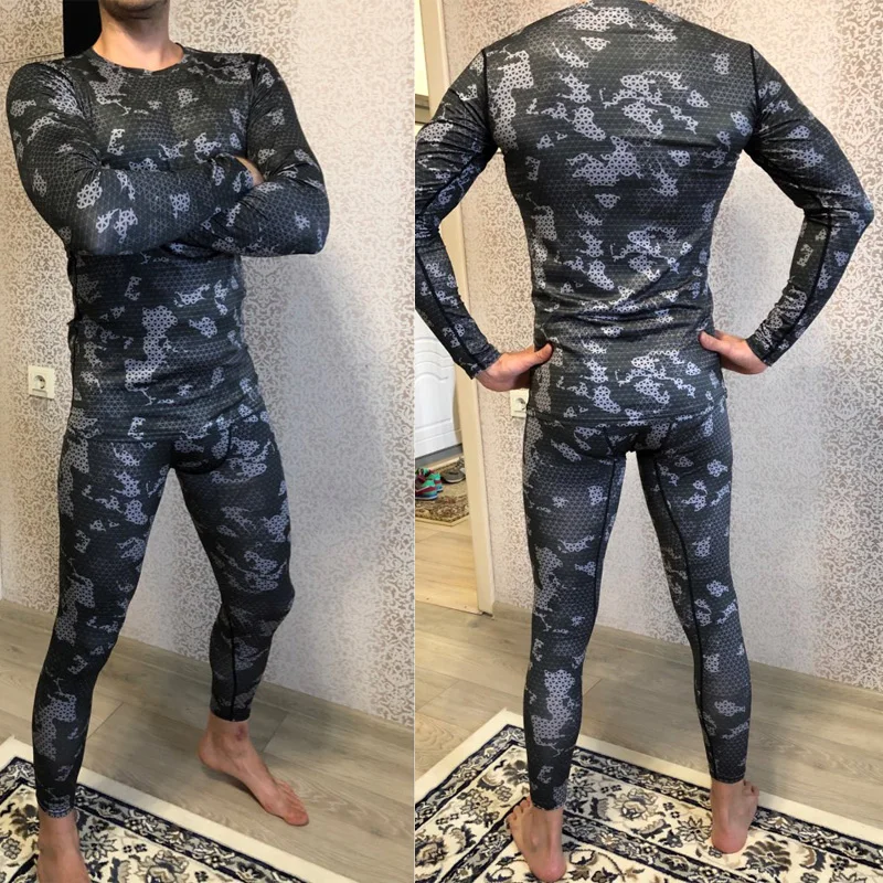 Спортивная рубашка ММА Рашгард Мужская одежда для бега брендовая компрессионная