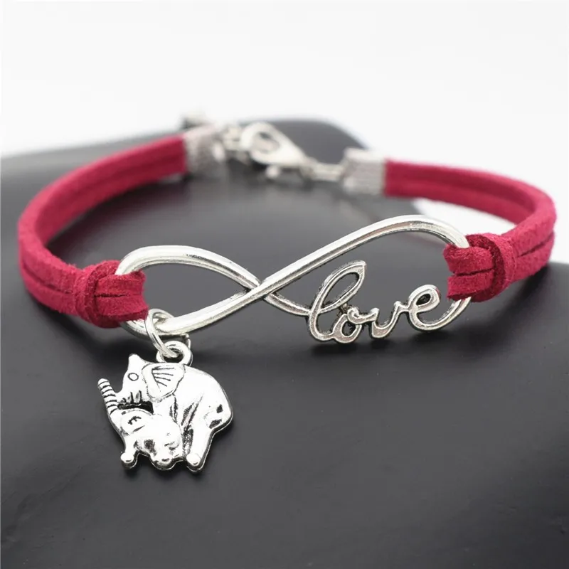 7 цветов новые вдохновляющие подарки Infinity I Love Animal Mom Baby Elephant Очаровательные