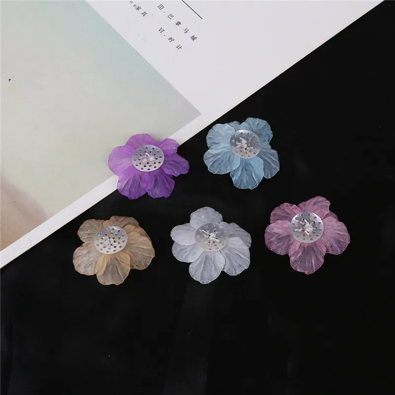 Высокое качество 1 шт цветок акриловые бусины карамельного цвета Акриловые