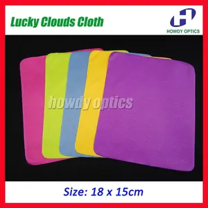 (HM-12) Free Shipping Quality Lucky Clouds neddle 1 Eyewear Eyeglass Glasses Lens Microfiber Cleaning Cloth 17.5 x 14.5 cm