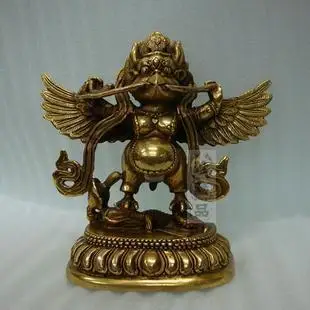 Медь статуя будды Буддийские источники Тантрический Гаруда Шакья муни брюки