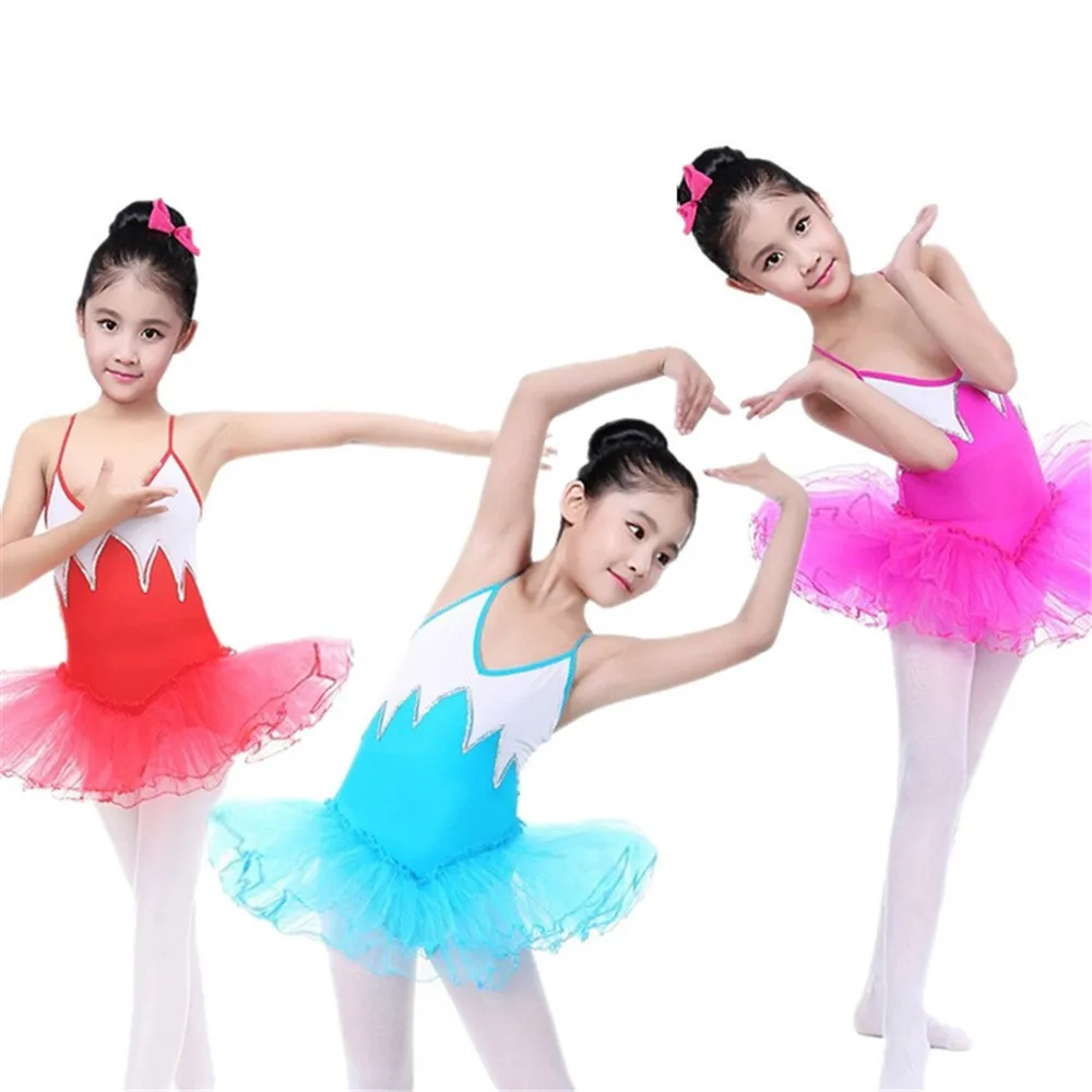 Милое балетное платье для девочек Одежда танцев детские балетные костюмы