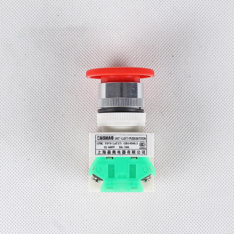 YOLO 22mm self locking mushroom button switch reset emergency push | Обустройство дома