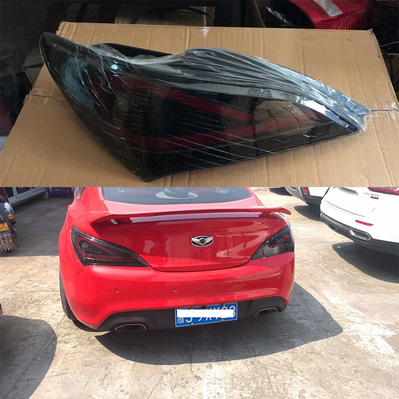 2 шт. Набор для автостайлинга для hyundai монеты светодиодный задний фонарь для Genesis задние фары светодиодные задние фары в сборе автомобильный тюнинговый фонарь