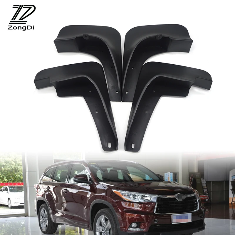 Детали ZD для Toyota Highlander Kluger 2008 2009 2010 аксессуары передних фар|car mudflaps|mudguards for carstoyota