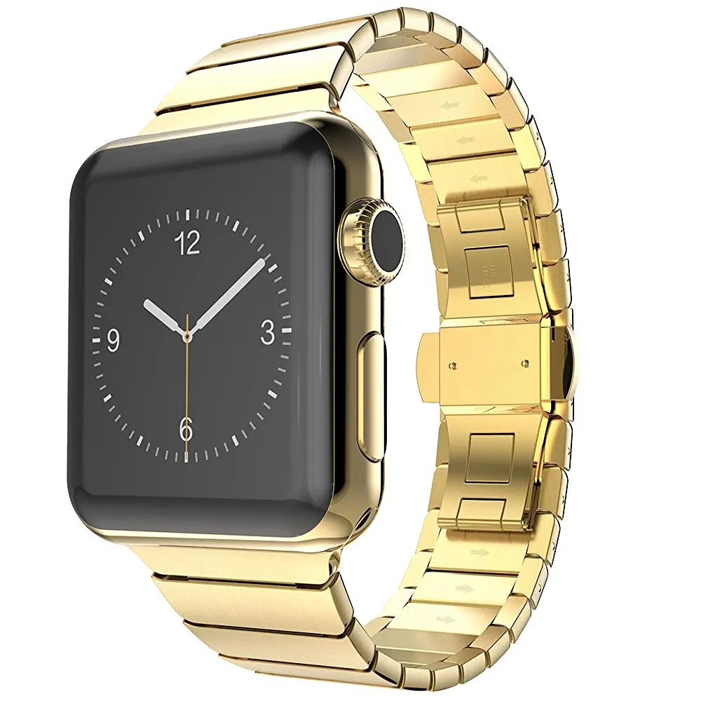 Браслет JANSIN Link для Apple watch 42 мм 38 мм 44 мм 40 мм металлический ремешок из нержавеющей стали для iwatch Series 5 4 3 2 1