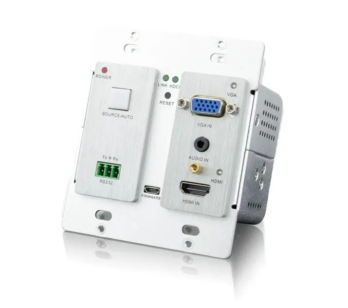 Удлинитель HDMI в стиле Decora 4K HDbaset настенный Стандартный hdmi vga/аудио RS232 до 70 м|transmitter