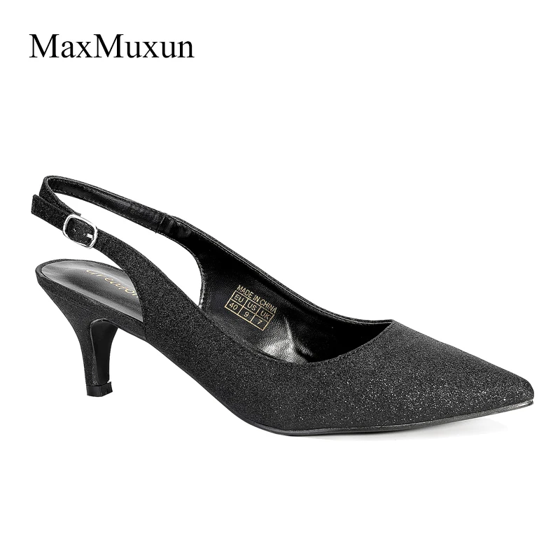 MaxMuxun/женские туфли лодочки на высоком каблуке модные женские блестящие рюмочка с