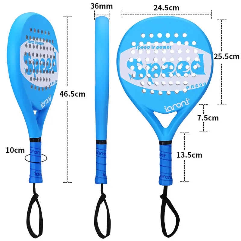 IANONI PaddleBall ракетки для мужчин горячее предложение Padel Raqueta скорость Письмо печати