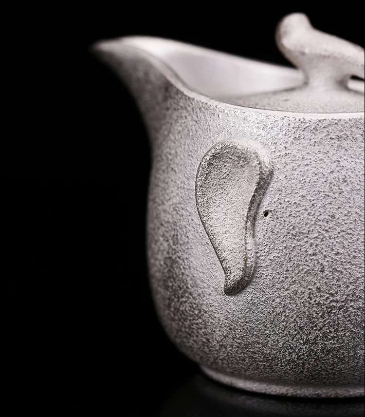 TANGPIN 999 silver and ceramic teapot gaiwan handmade silver tea pot kung fu tea sets drinkware 250ml
