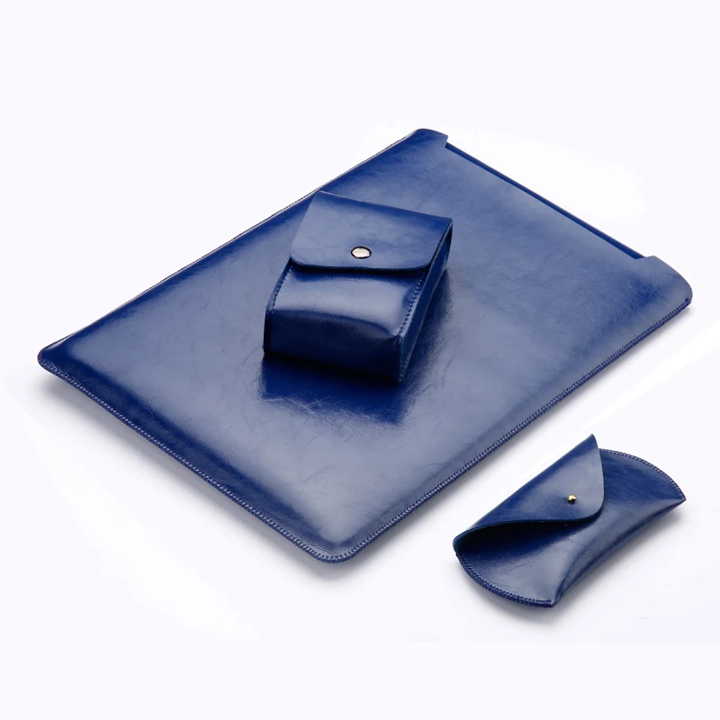 blue set Сумки для ноутбука lenovo 13," YOGA 730 720 IdeaPad 720S 320S 710S Xiaoxin Air 13IWL Air 13 Pro мягкий чехол из искусственной кожи - Цвет: blue set