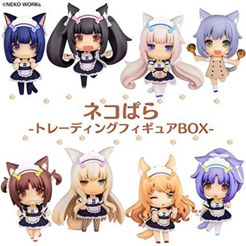 ПВХ фигурка Nekopara модель игрушек аниме figutas шоколадный ванильный азуки кокосовый