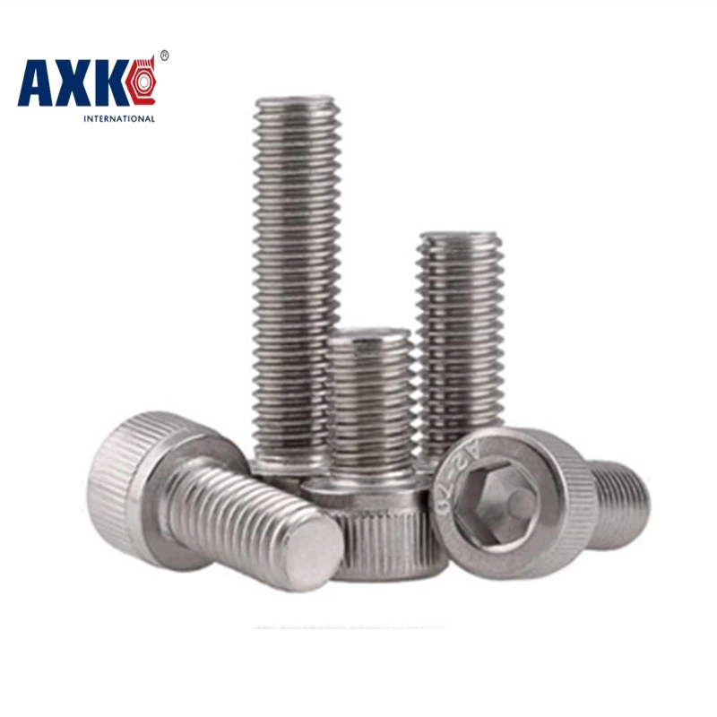 

Free Shipping 50pcs/lot Din912 M3*5/6/8/10/12/14/16/18/20/25/30 Stainless Steel 304 Hexagon Hex Socket Head Cap Screw