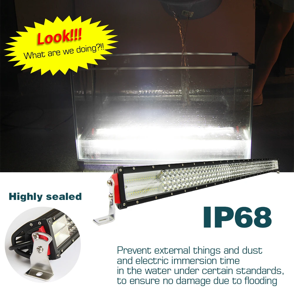 CO LIGHT 8дюймов D 52 дюймов светодио дный Offroad светодиодный свет бар 924 Вт Combo Авто