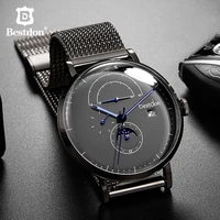 bestdon automatic mens watch 42mm large dial business mechanical wristwatches waterproof moonphase high end gift for male brand