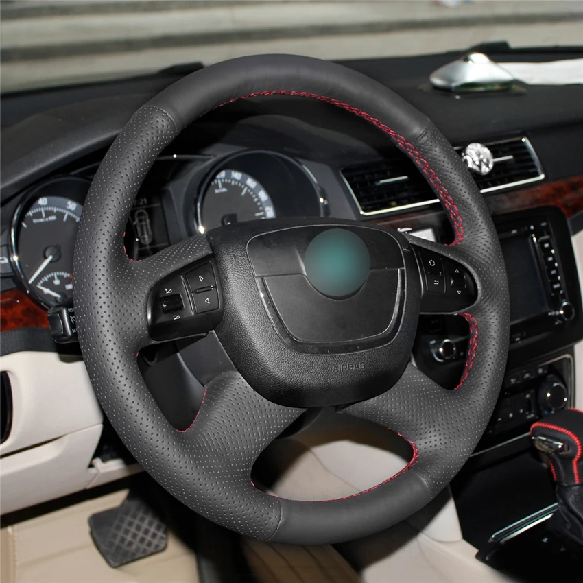 MEWANT черная искусственная кожа фотосессия для Skoda Octavia 2009-2013 Roomster 2009-2012 Fabia Superb |
